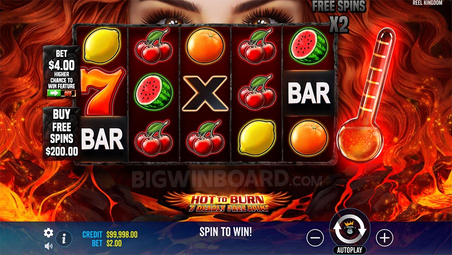 Hot to Burn – 7 Deadly Free Spins